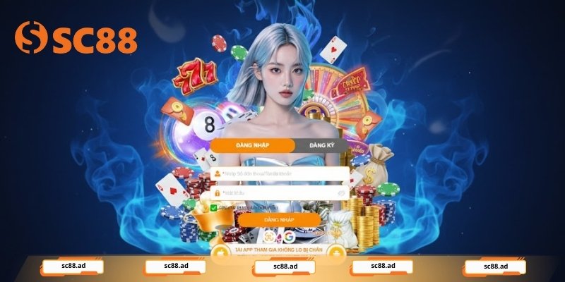 Đăng nhập SC88 qua các bước đơn giản và an toàn